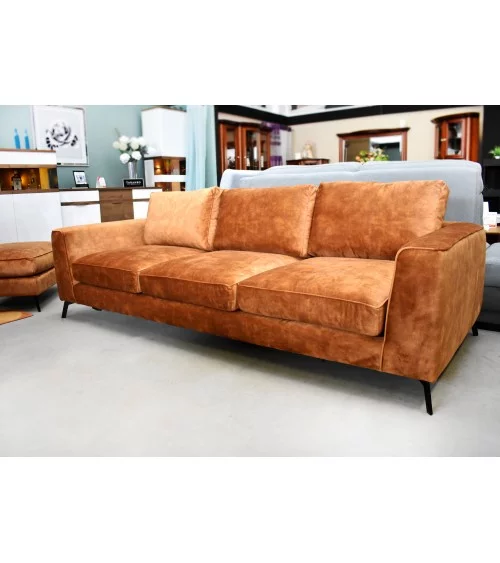 Wygodna kanapa sofka do salonu z pufą Gabana AEK