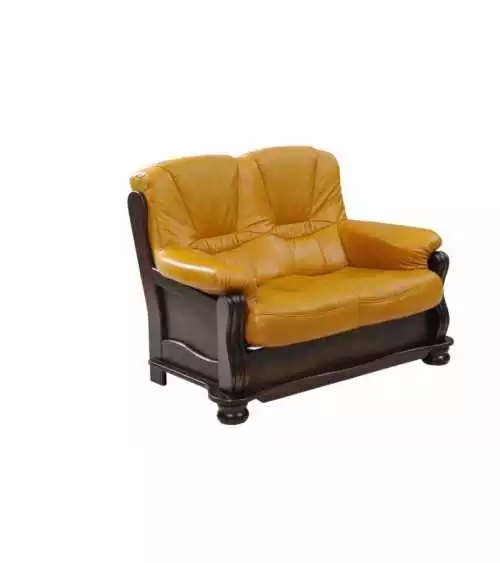 Komplet klasycznych mebli skórzanych Irena Sofa i 2 fotele