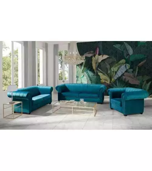 Wygodna sofa 2os w stylu glamour do salonu Chic Gaw