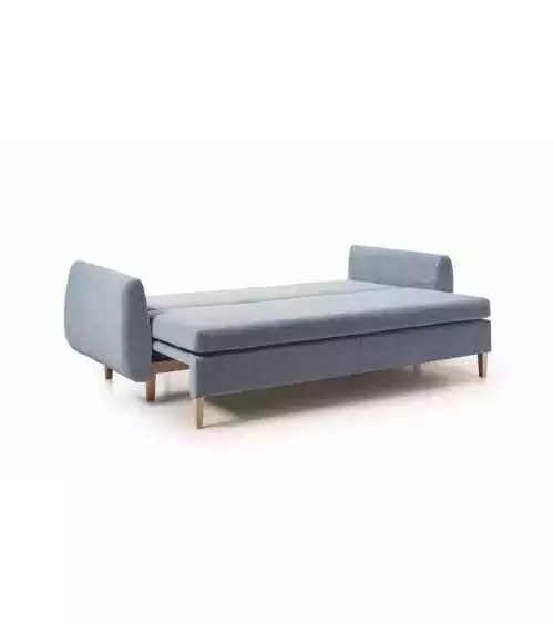 Nowoczesny zestaw sofa DL z funkcją spania i dwa fotele do salonu Jaśmin Gaw