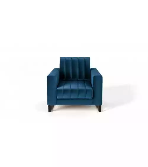 Wygodny fotel do salonu z podłokietnikami Loft canv