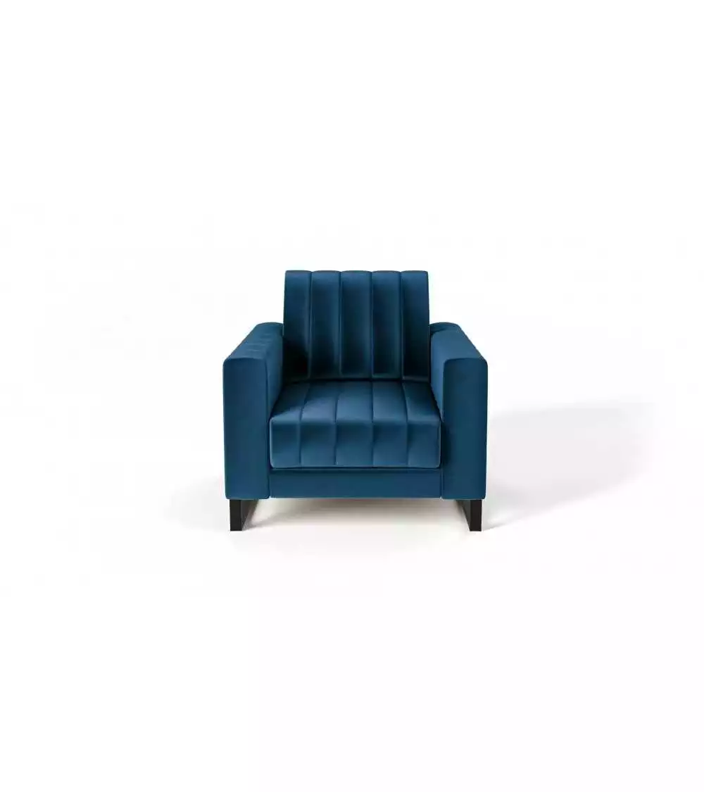 Wygodny fotel do salonu z podłokietnikami Loft canv