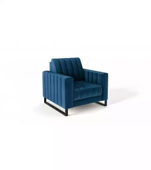 Wygodny fotel do salonu z podłokietnikami Loft canv