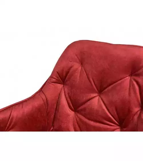 Nowoczesne krzesło do jadalni Rosa na metalowym stelażu