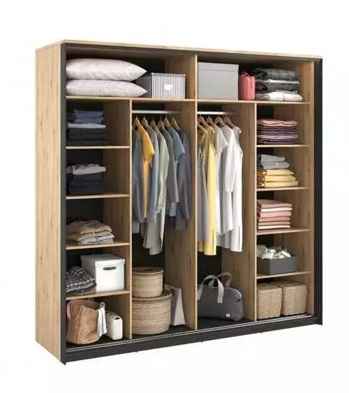 Szafa ubraniowa w loftowym stylu Quant QS-01