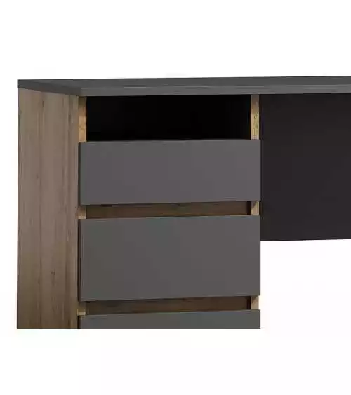 Biurko dąb woltan antracyt B-005 SIG