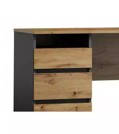 Biurko dąb woltan antracyt B-005 SIG