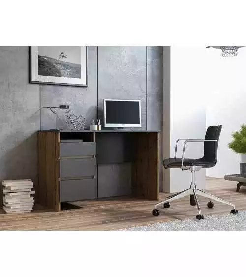 Biurko dąb woltan antracyt B-005 SIG