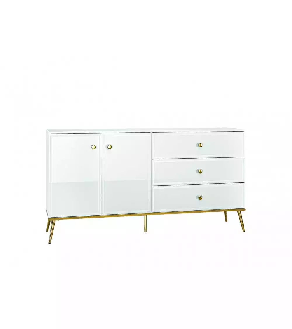 Pojemna komoda GOLDIN 04 z połyskiem