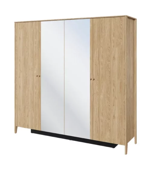 Czterodrzwiowa szafa z lustrem Cozy CZ-01
