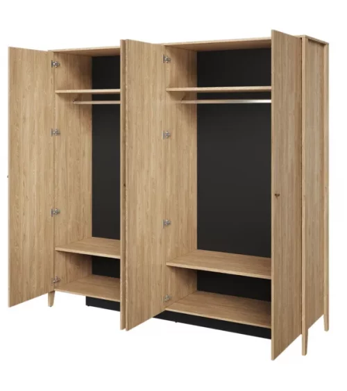 Czterodrzwiowa szafa z lustrem Cozy CZ-01