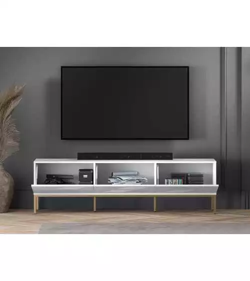 Szafka RTV z ozdobnymi frezami Clearing 04