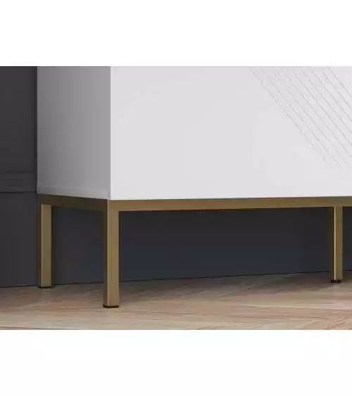 Szafka nocna z ozdobnymi frezami Clearing 05