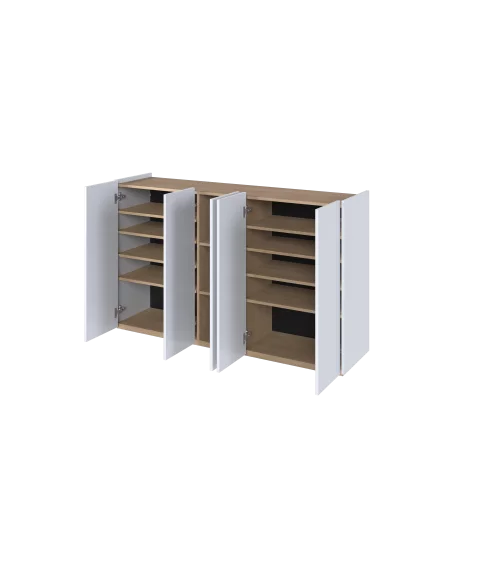 Komoda EASY biały połysk/dąb scandi EA-01