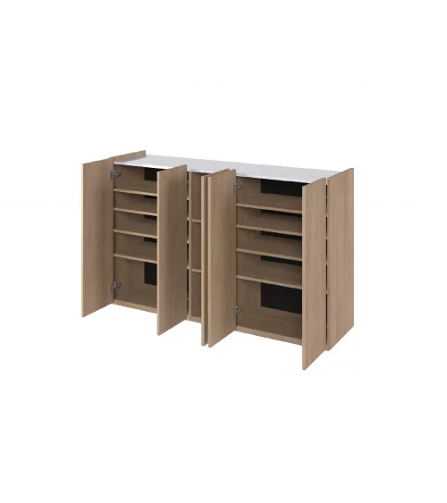 Komoda EASY biały połysk/dąb scandi EA-01