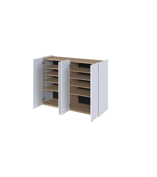 Komoda EASY biały połysk/dąb scandi EA-02