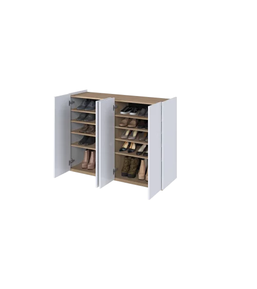 Komoda EASY biały połysk/dąb scandi EA-02
