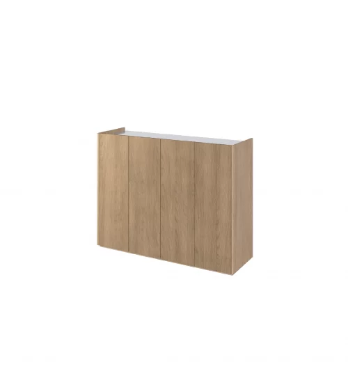 Komoda EASY biały połysk/dąb scandi EA-02