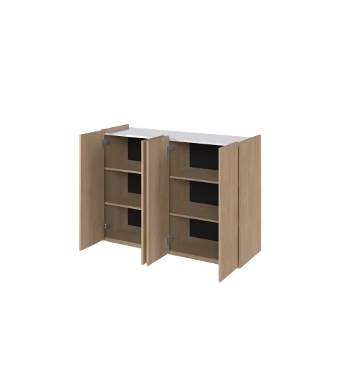 Komoda EASY biały połysk/dąb scandi EA-02