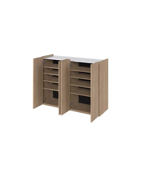 Komoda EASY biały połysk/dąb scandi EA-02