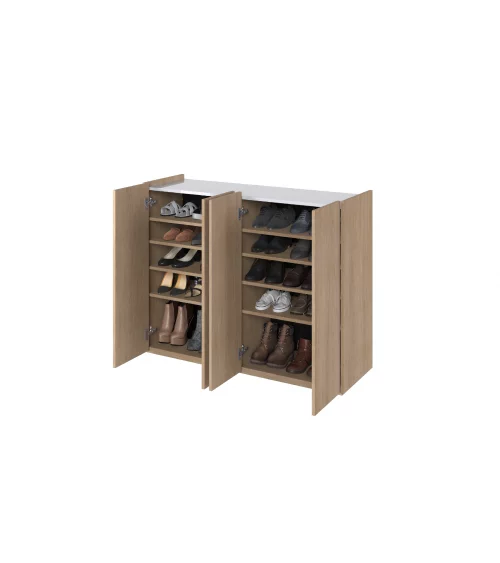 Komoda EASY biały połysk/dąb scandi EA-02