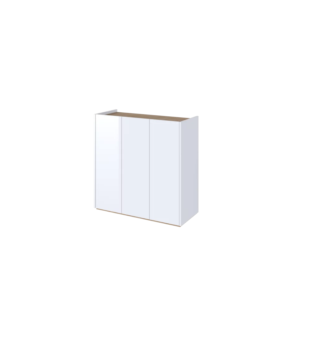 Komoda EASY biały połysk/dąb scandi EA-03