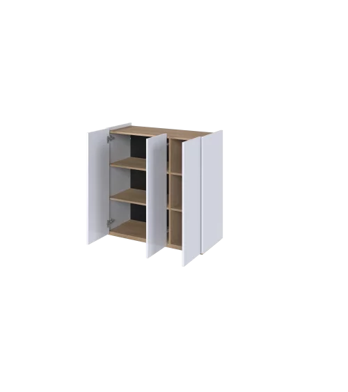 Komoda EASY biały połysk/dąb scandi EA-03