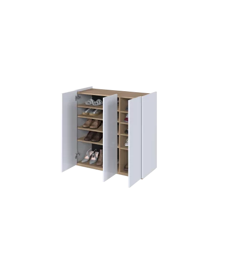 Komoda EASY biały połysk/dąb scandi EA-03