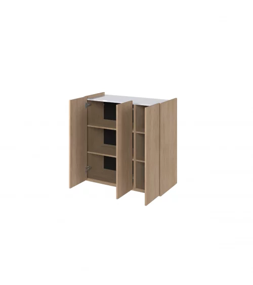 Komoda EASY biały połysk/dąb scandi EA-03
