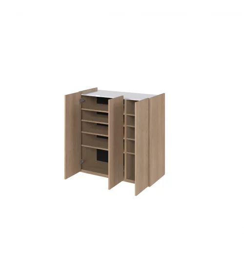 Komoda EASY biały połysk/dąb scandi EA-03