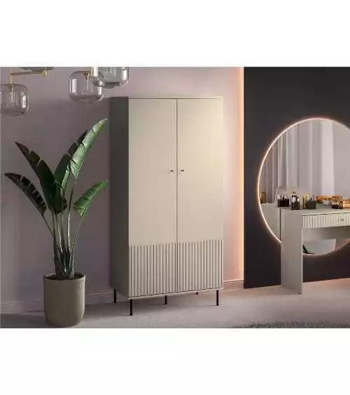 Szafa dwudrzwiowa w kolorze Cashmere SOPHIE 01