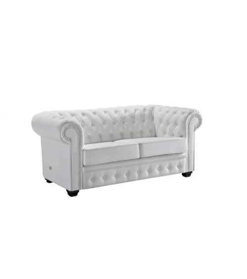 Wygodna sofa 2 osobowa Chesterfield w stylu glamour Gaw